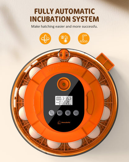 18 Egg Incubator with Automatic Turning & Humidity Control