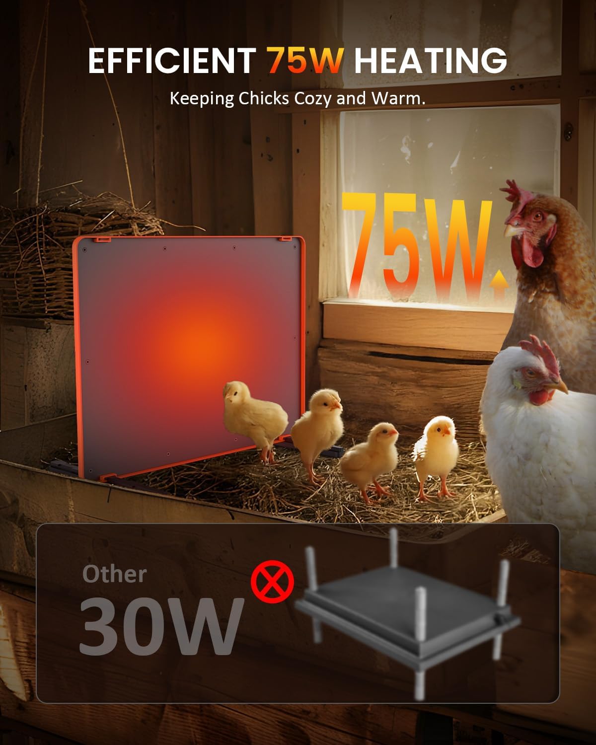 75W Brooder Heat Plate with Plate Timing & Temperature Regulation