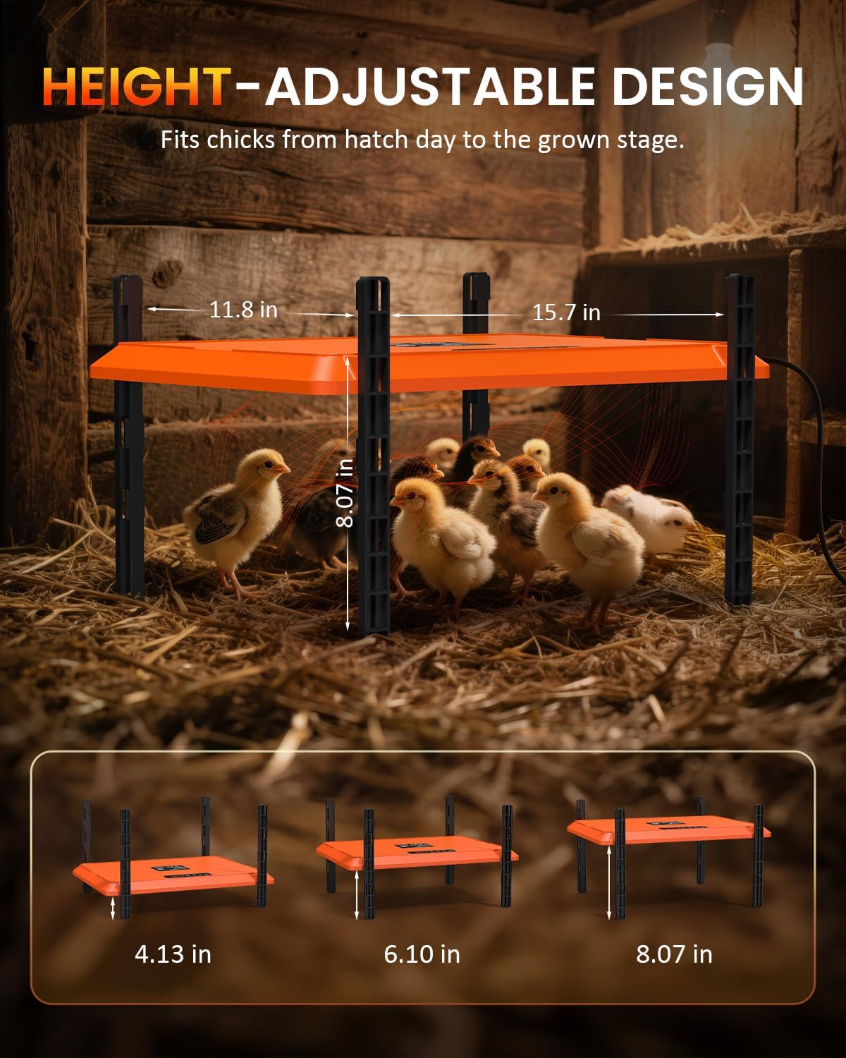 75W Brooder Heat Plate with Plate Timing & Temperature Regulation