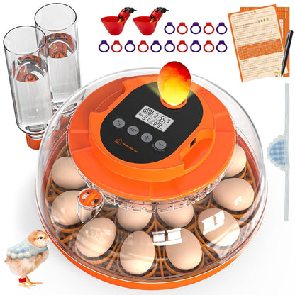 18 Egg Incubator with Automatic Turning & Humidity Control